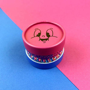 Pack 4 Gomas Pelo Rosa/Azul