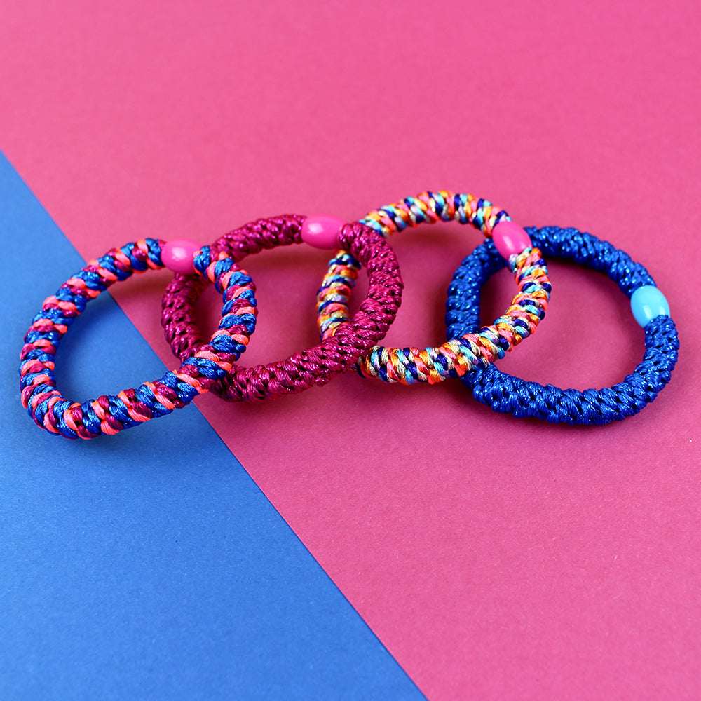 Pack 4 Gomas Pelo Rosa/Azul