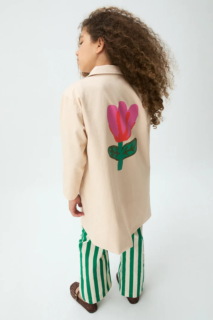 Pantalón Ancho Rayas Verdes