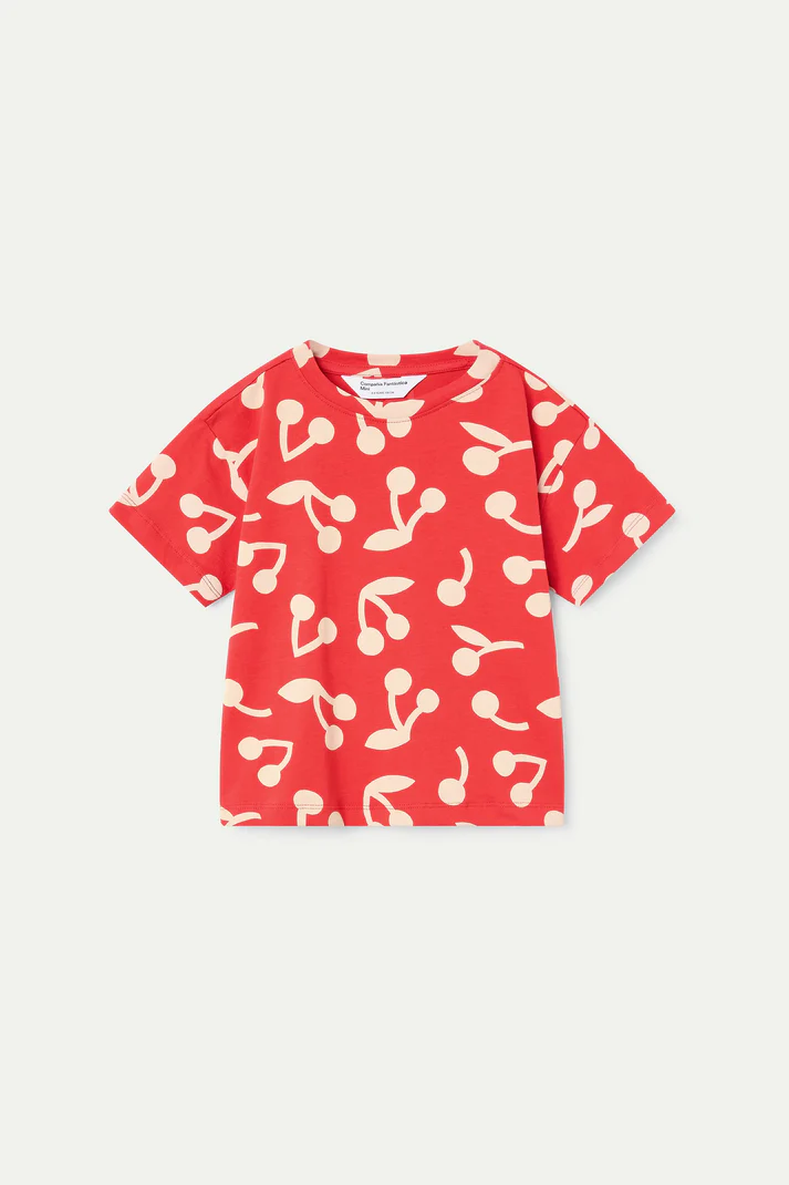 Camiseta Estampado Guinda