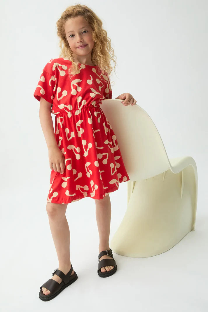 Vestido estampado de Guinda