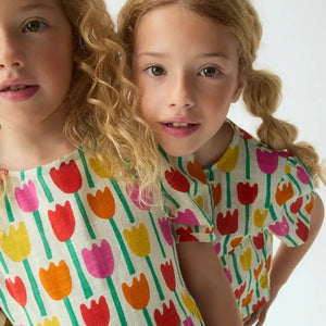 Vestido Estampado Tulipanes