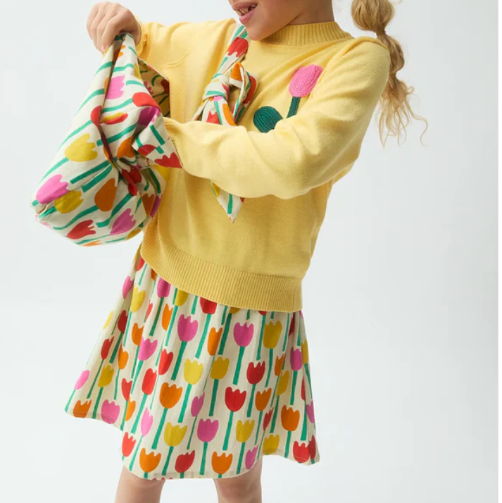 Falda Estampado Tulipanes