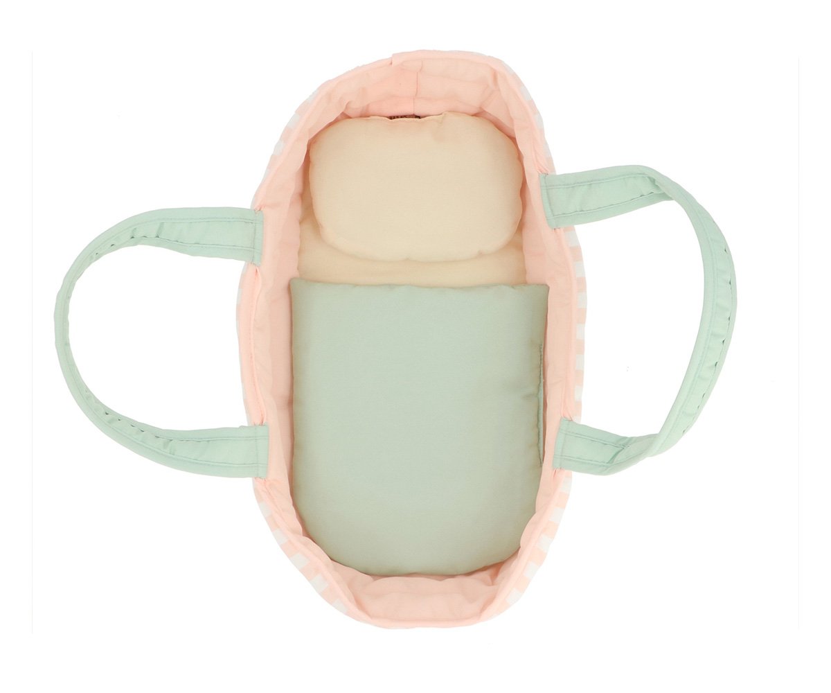 Capazo Muñecas Stripes Sage