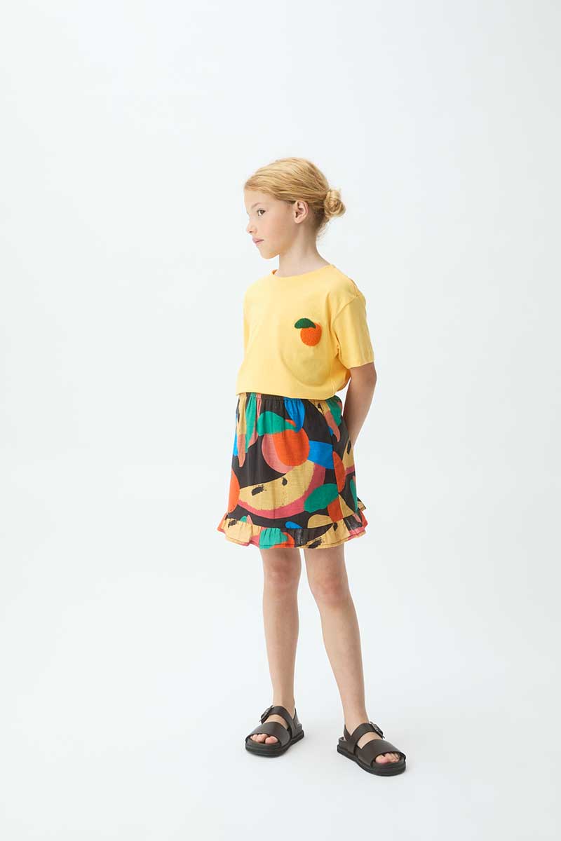 Camiseta parche de naranja
