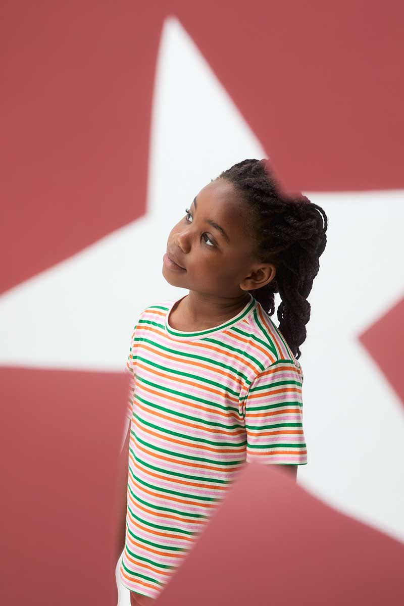 Striped multicolored T-shirt