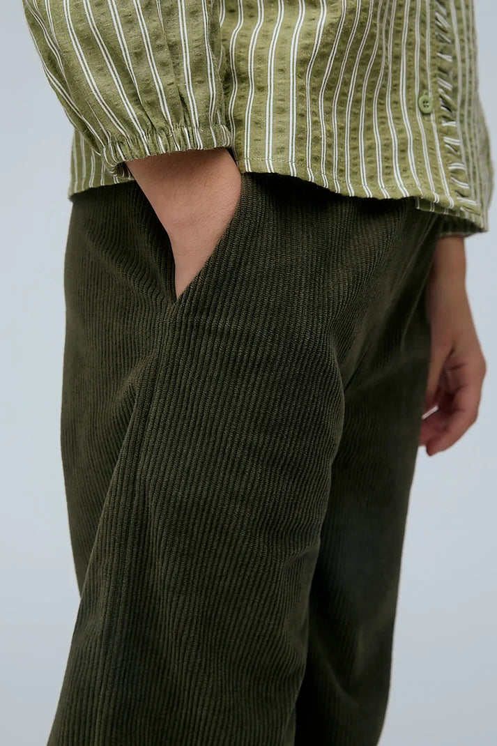 Pantalón de Pana Verde Khaki