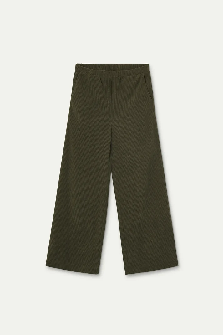 Pantalón de Pana Verde Khaki