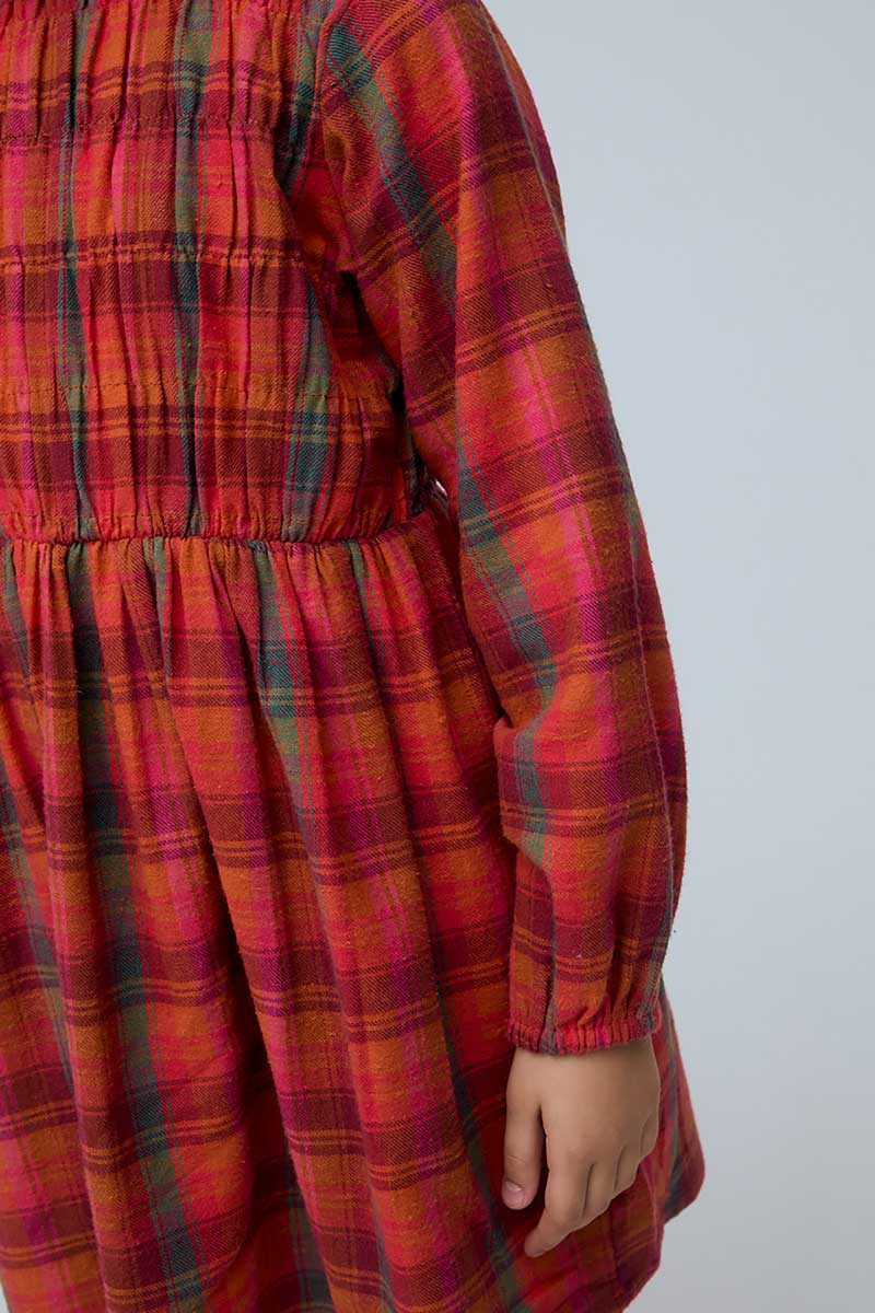 Vestido estampado de cuadros