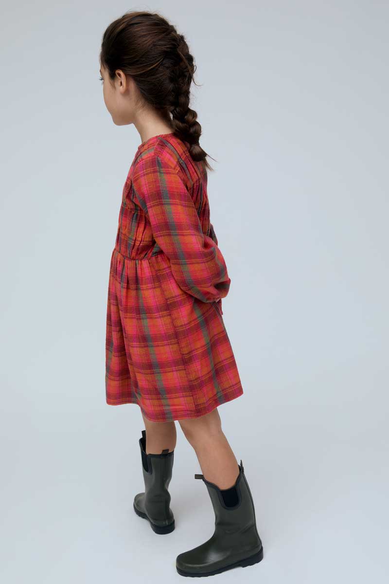 Vestido estampado de cuadros