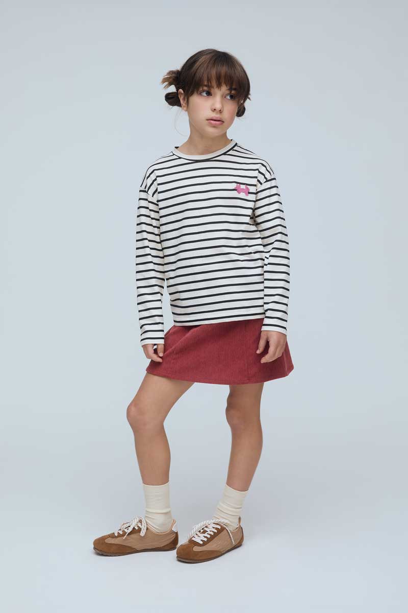 Camiseta rayas blanca