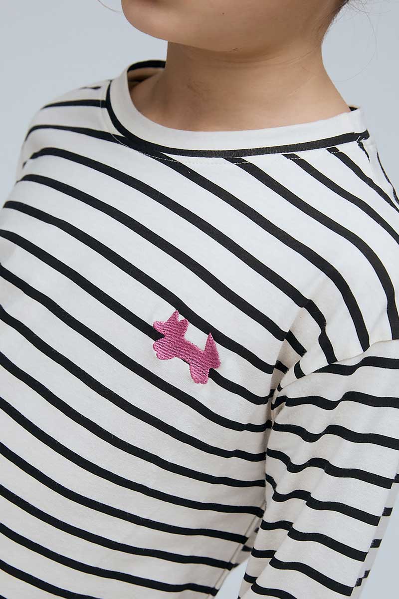 Camiseta rayas blanca