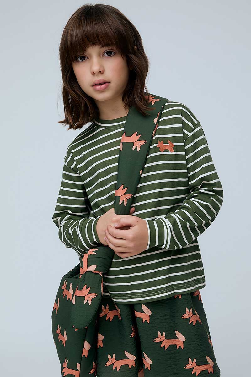 Camiseta rayas caqui