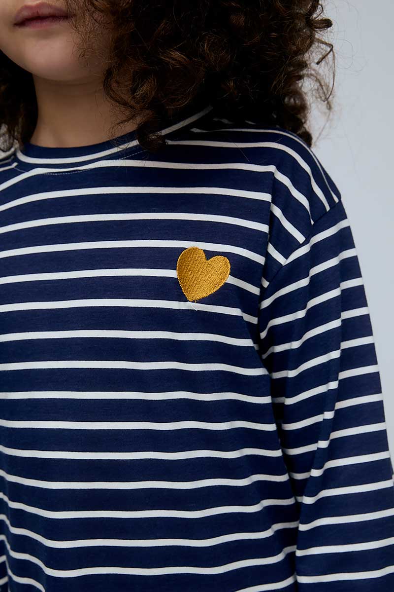 Camiseta rayas azul marino