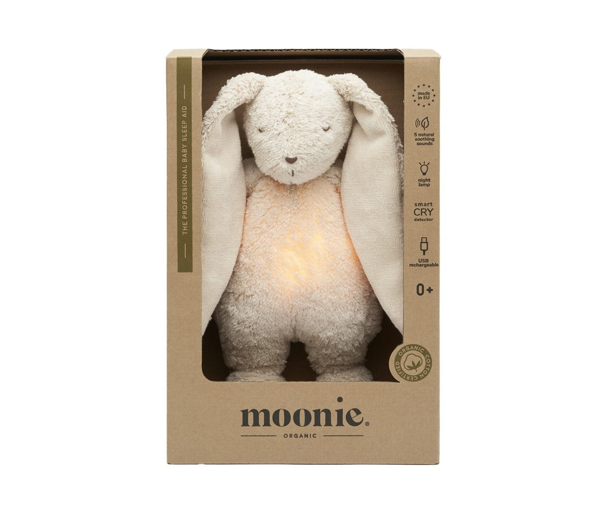 peluche moonie luz y sonido conejo 2.0  sand