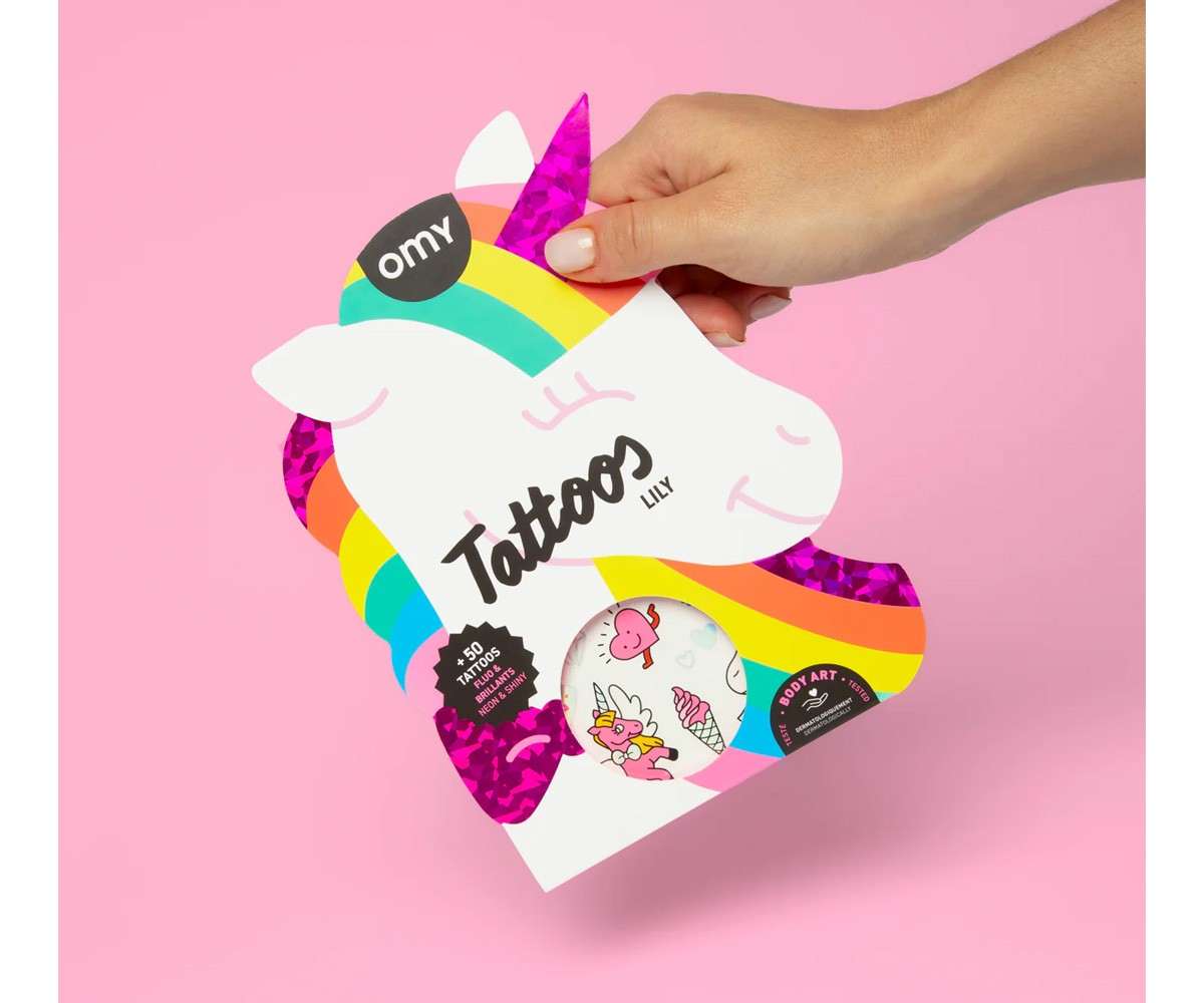 Tatuajes Temporales Unicornios OMY