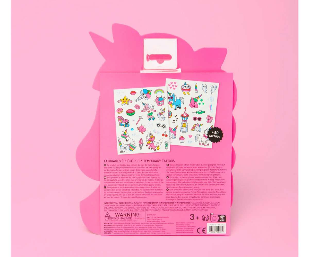 Tatuajes Temporales Unicornios OMY