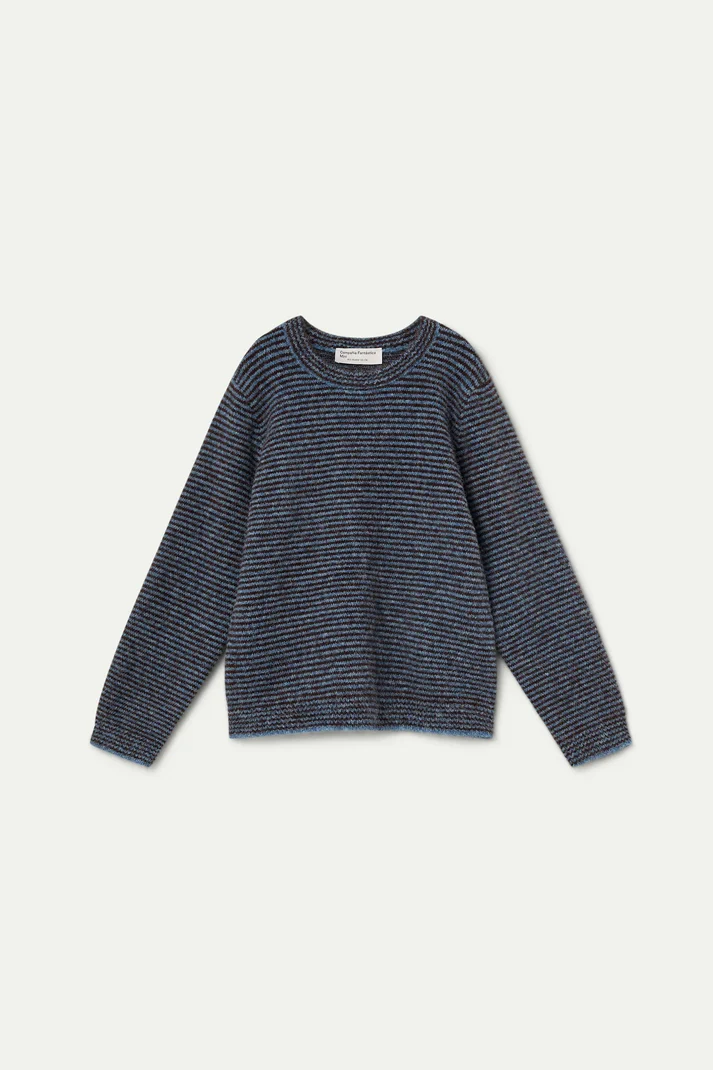 Jersey Rayas azul y marrón