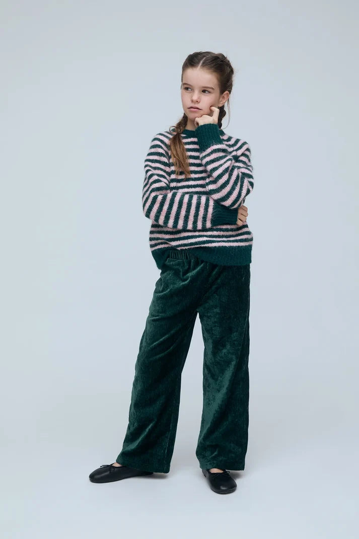 Jersey Rayas Verde y Rosa