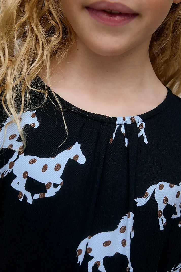 Vestido estampado caballos