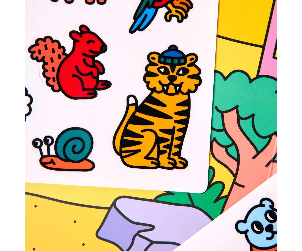 Set de Pegatinas Montessori Animales