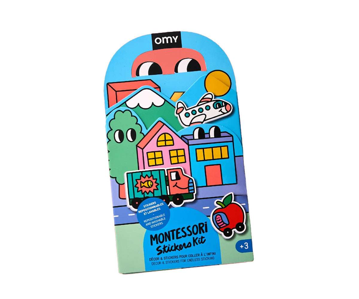 Set de Pegatinas Montessori Transportes