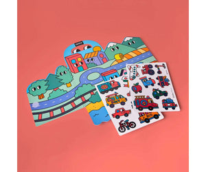 Set de Pegatinas Montessori Transportes