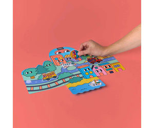 Set de Pegatinas Montessori Transportes