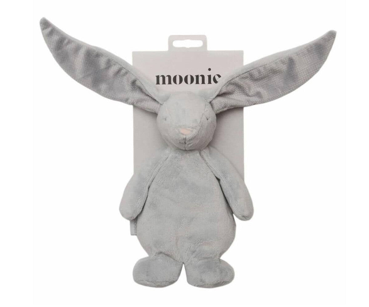 Peluche sensorial conejo moonie mini gris