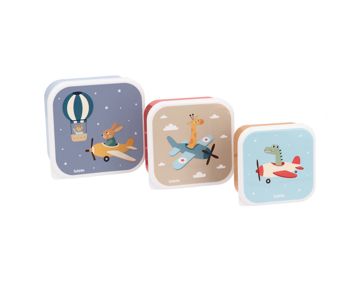 3 fiambreras aviones