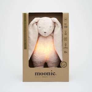peluche moonie luz y sonido conejo 2.0 rosa