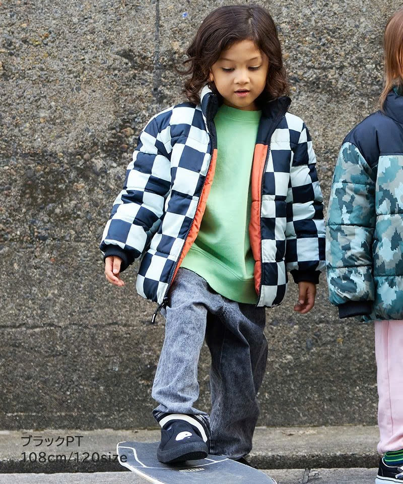 Anorak reversible cuadros