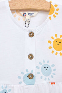 Vestido estampado soles de colores