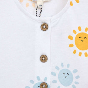 Vestido estampado soles de colores