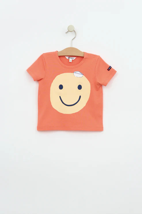 Camiseta smile naranja