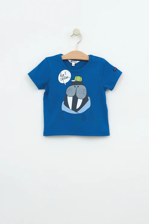 Camiseta morsa azul