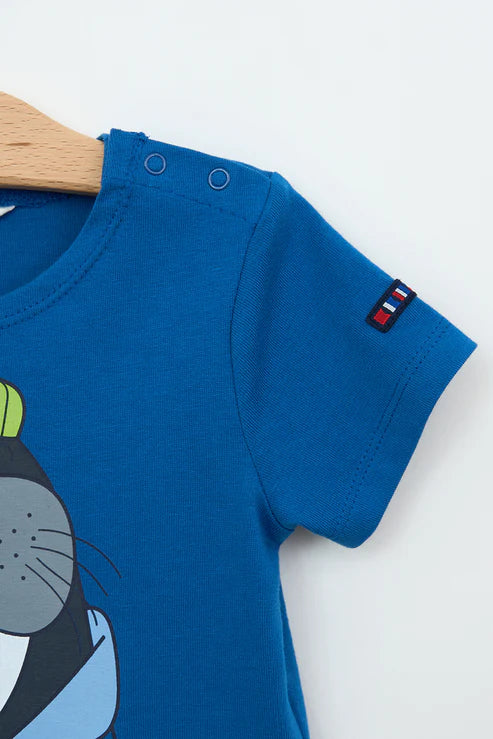 Camiseta morsa azul