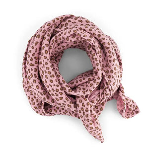 Muselina Leopard Rosa