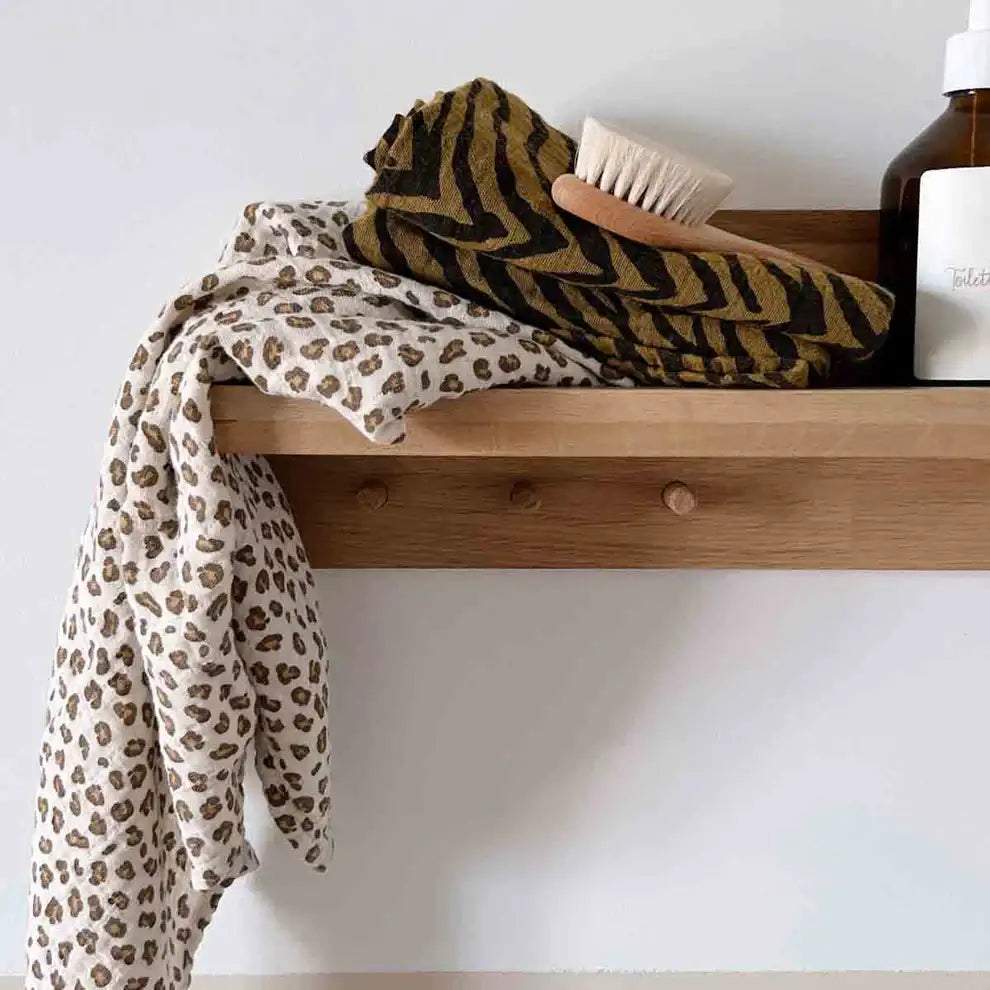 Muselina Leopard Natural