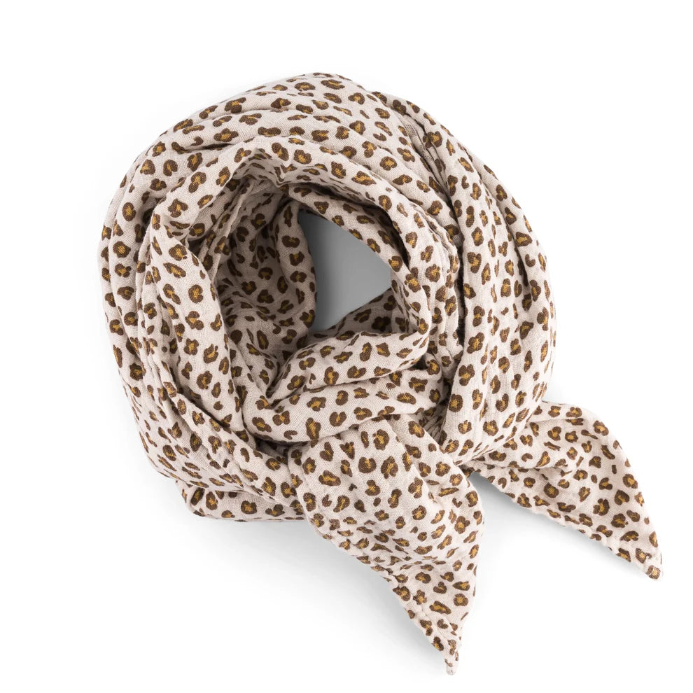 Muselina Leopard Natural