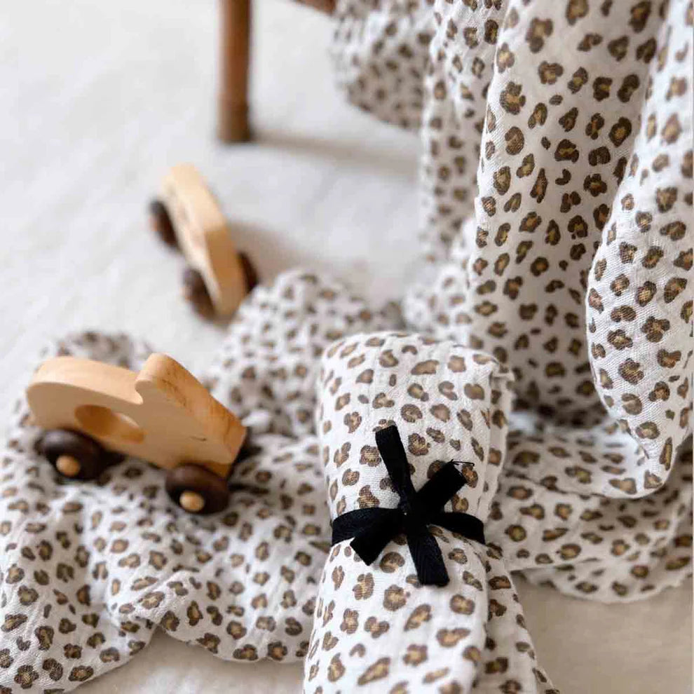 Muselina Leopard Natural