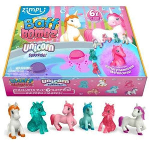 Pack 6 Bombas de Baño con Sorpresa UNICORNIO