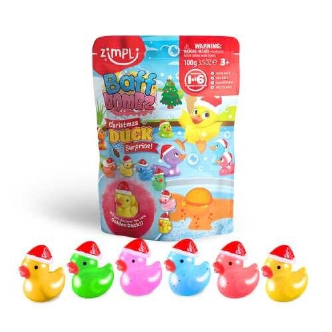 Bomba de Baño con Sorpresa PATITO NAVIDAD