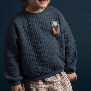 Sudadera Quilted azul marino