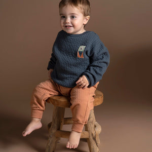 Sudadera Quilted azul marino