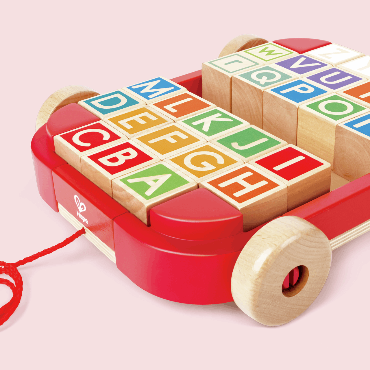 Carrito de arrastre con letras - Hape
