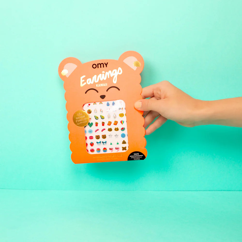 Pendientes de pegatina Kawaii