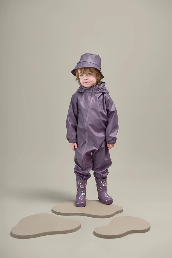 Buzo impermeable morado