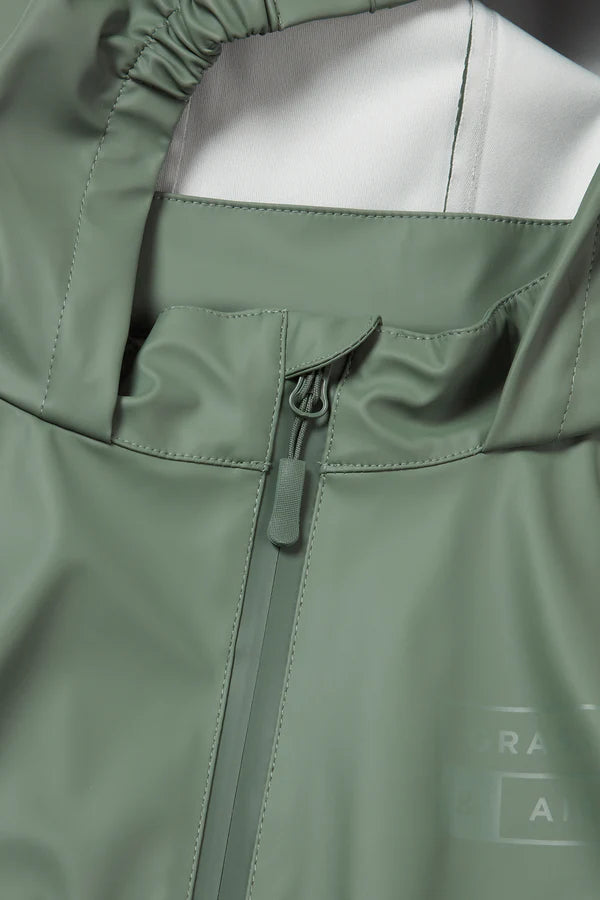 Buzo impermeable verde menta