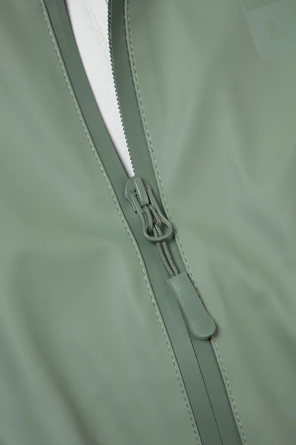 Buzo impermeable verde menta